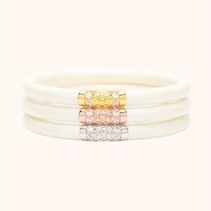 BuDhaGirl Ivory Three Kings All Weather Bangles® - size small